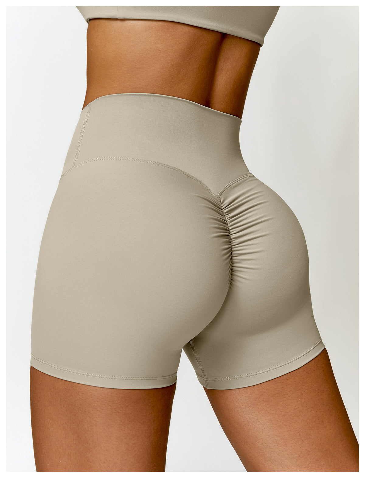 Short Fitness Feminino Bege