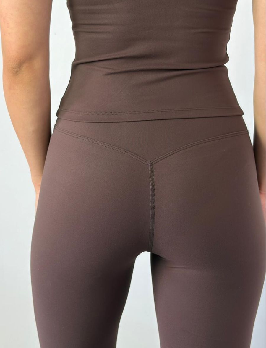 Calça Legging Feminina Flow Marrom