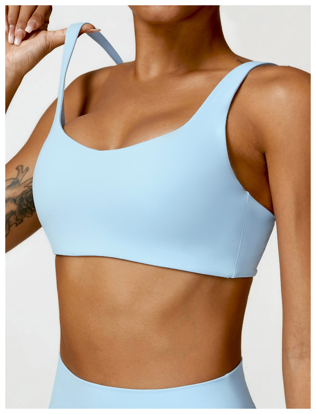 Top Fitness Básico Azul Bebe