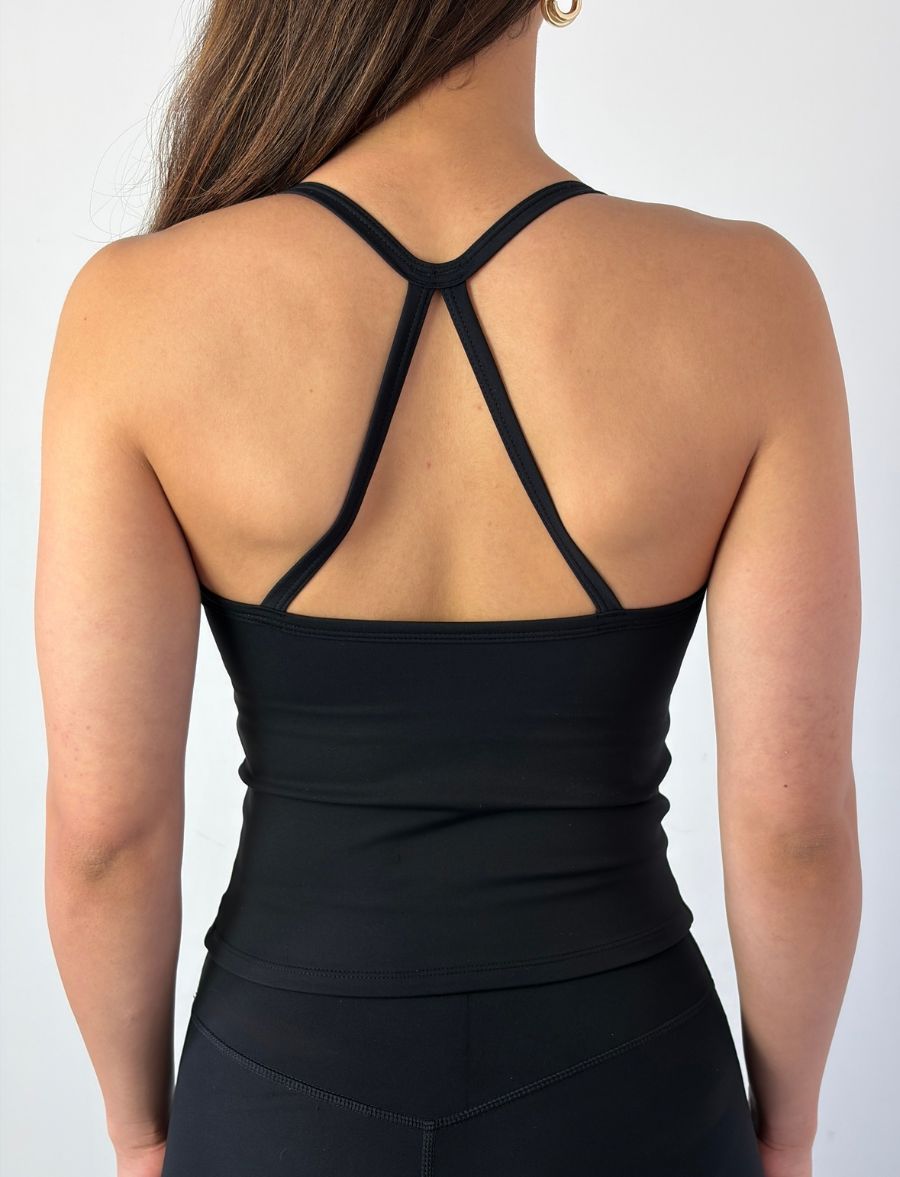 Top Fitness Alongado - Preto