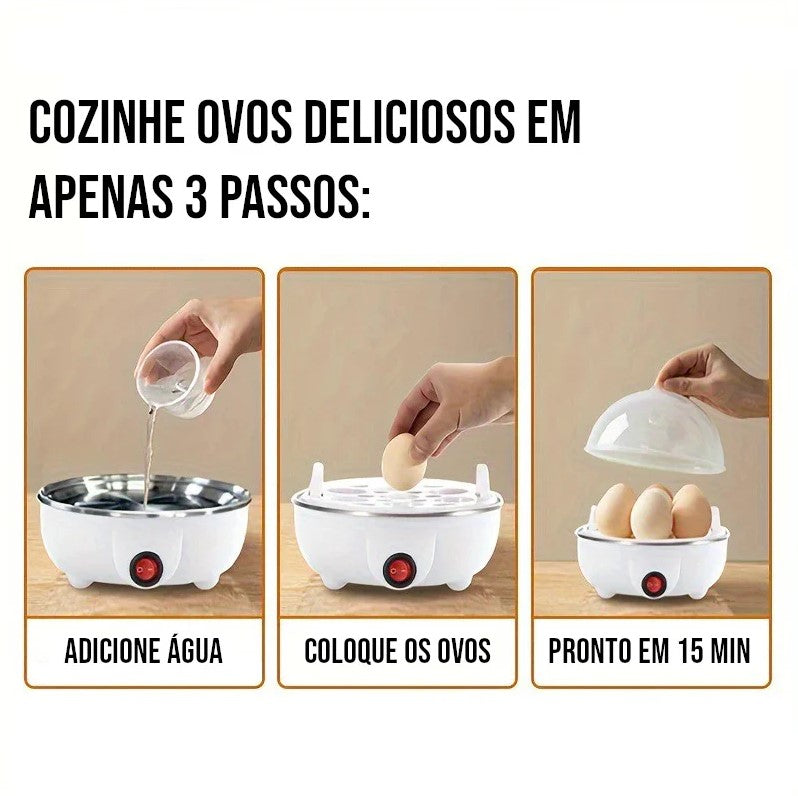 Cozedor de Ovos Elétrico Automático a Vapor - 110v