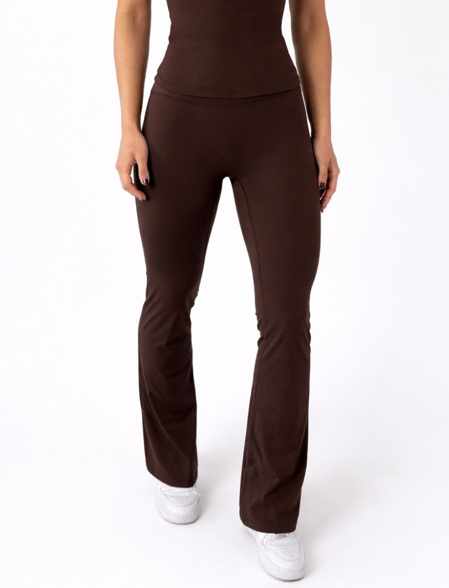 Calça Legging Feminina Flow Marrom