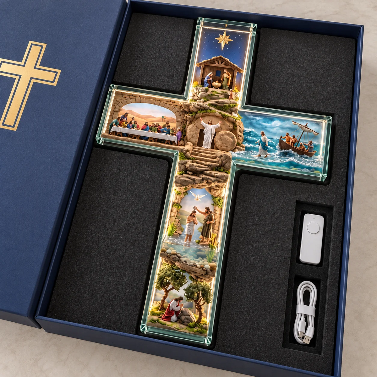 Cruz Iluminada História de Jesus – 6 Cenas
