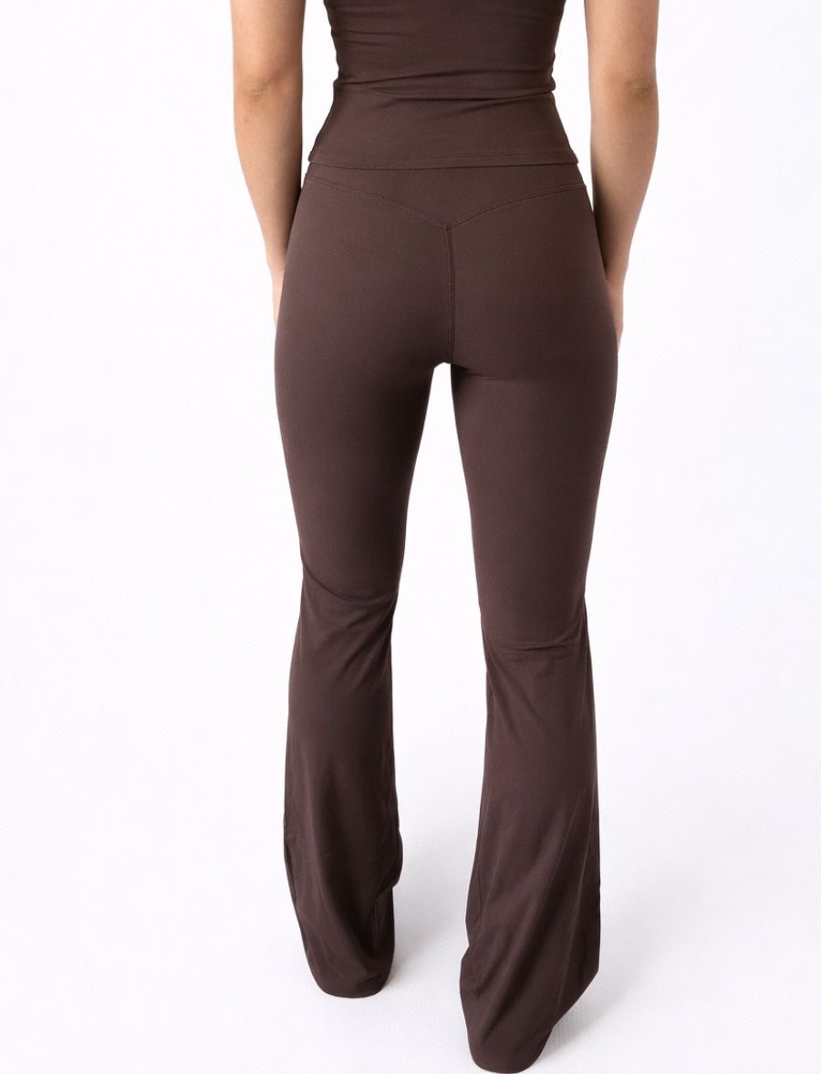 Calça Legging Feminina Flow Marrom