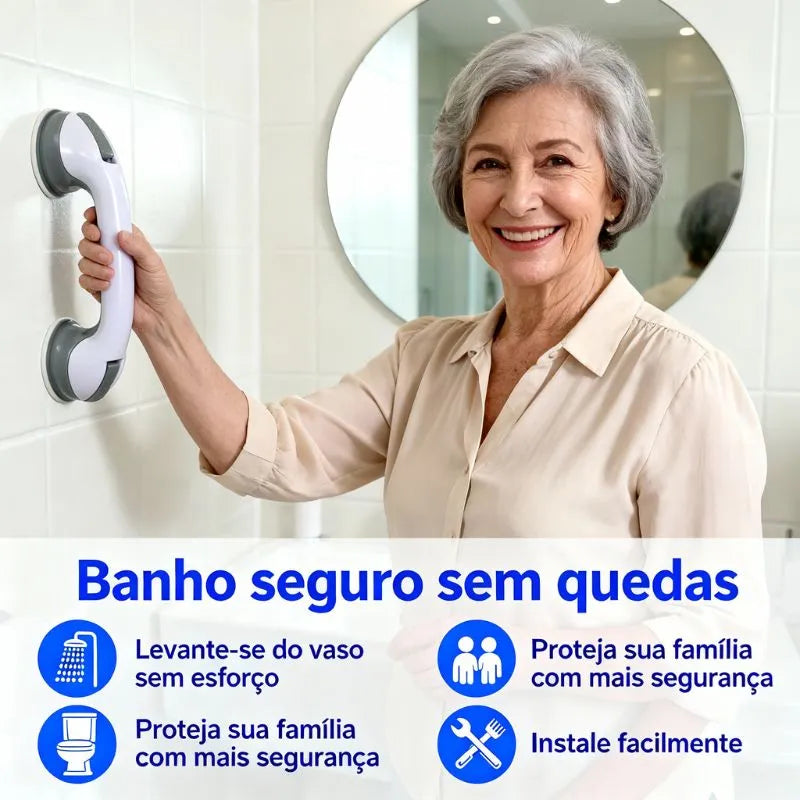 Barra de Apoio Portátil Ventosa de Alta Pressão para Banheiro [Frete Grátis]