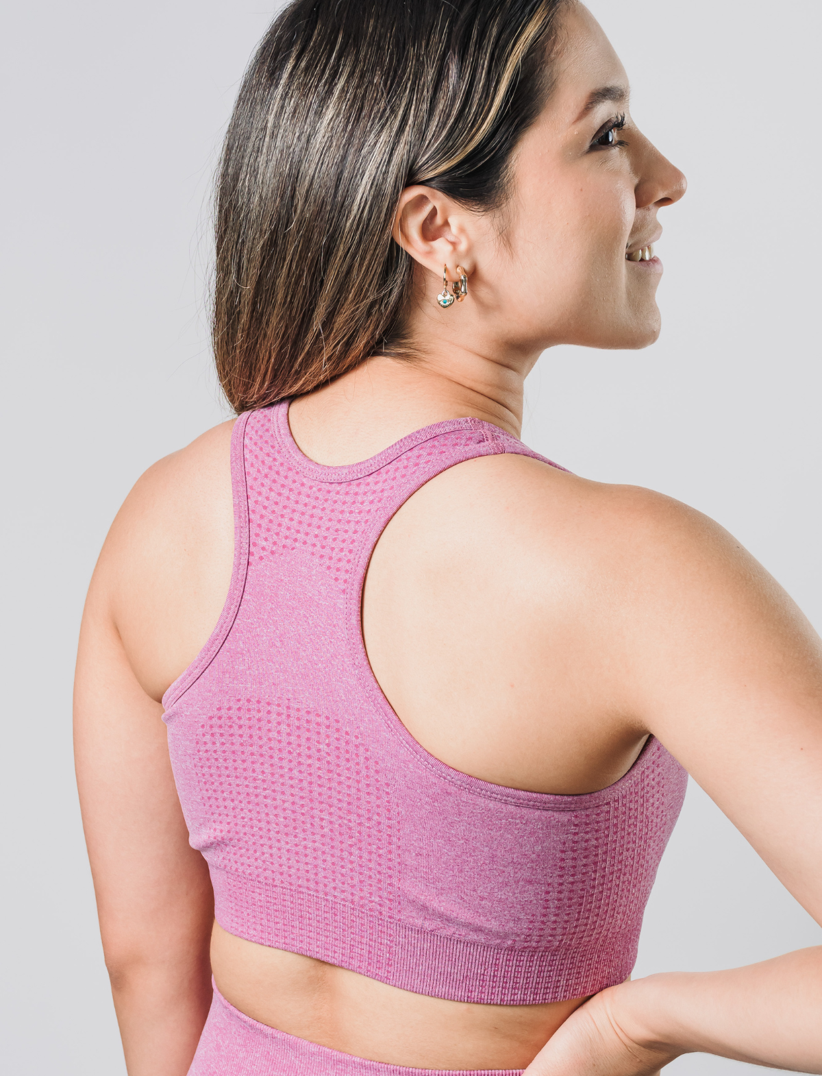 Conjunto Aura Fitness - Top + Legging - Rosa