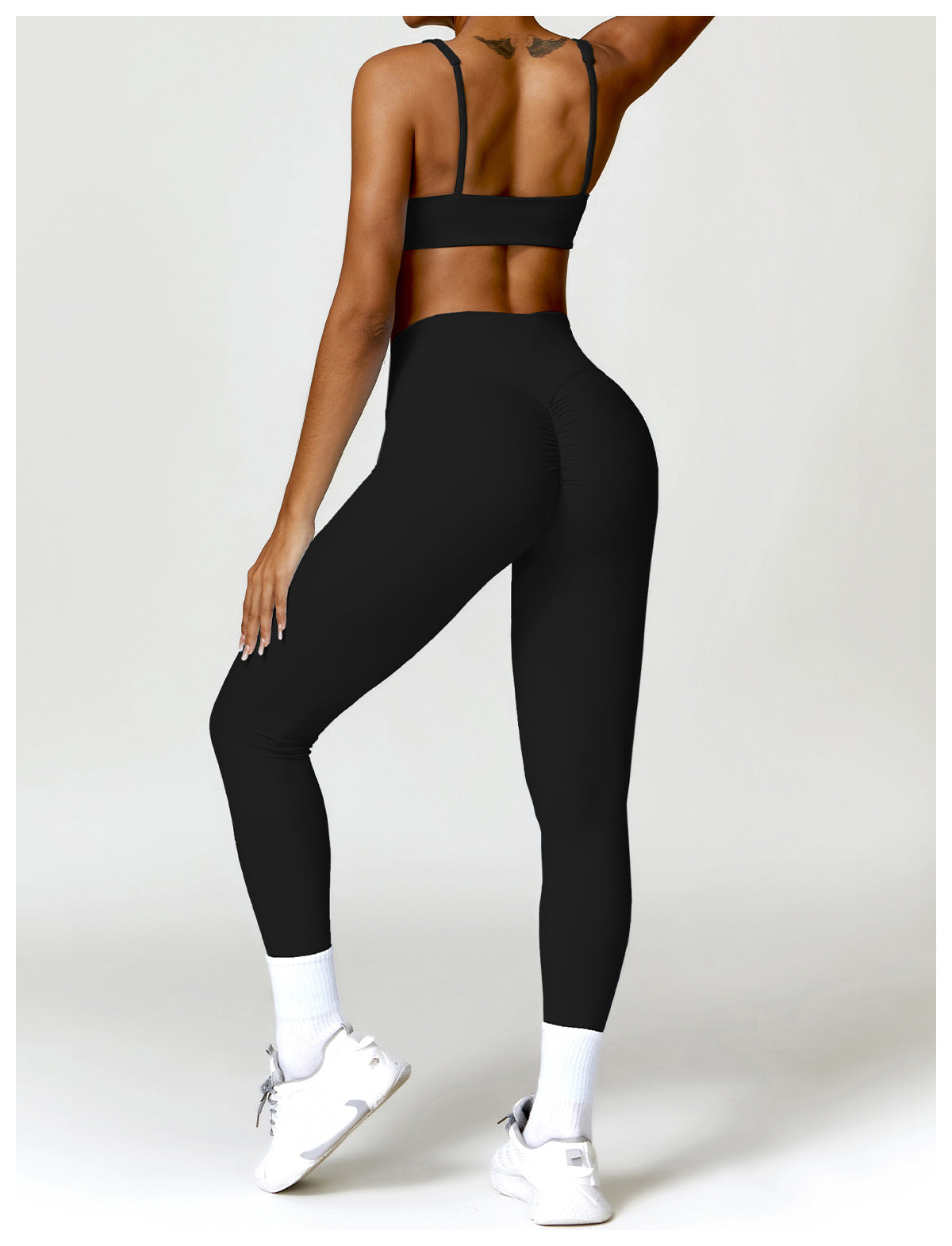 Conjunto Fitness Focus - Top + Legging - Preto