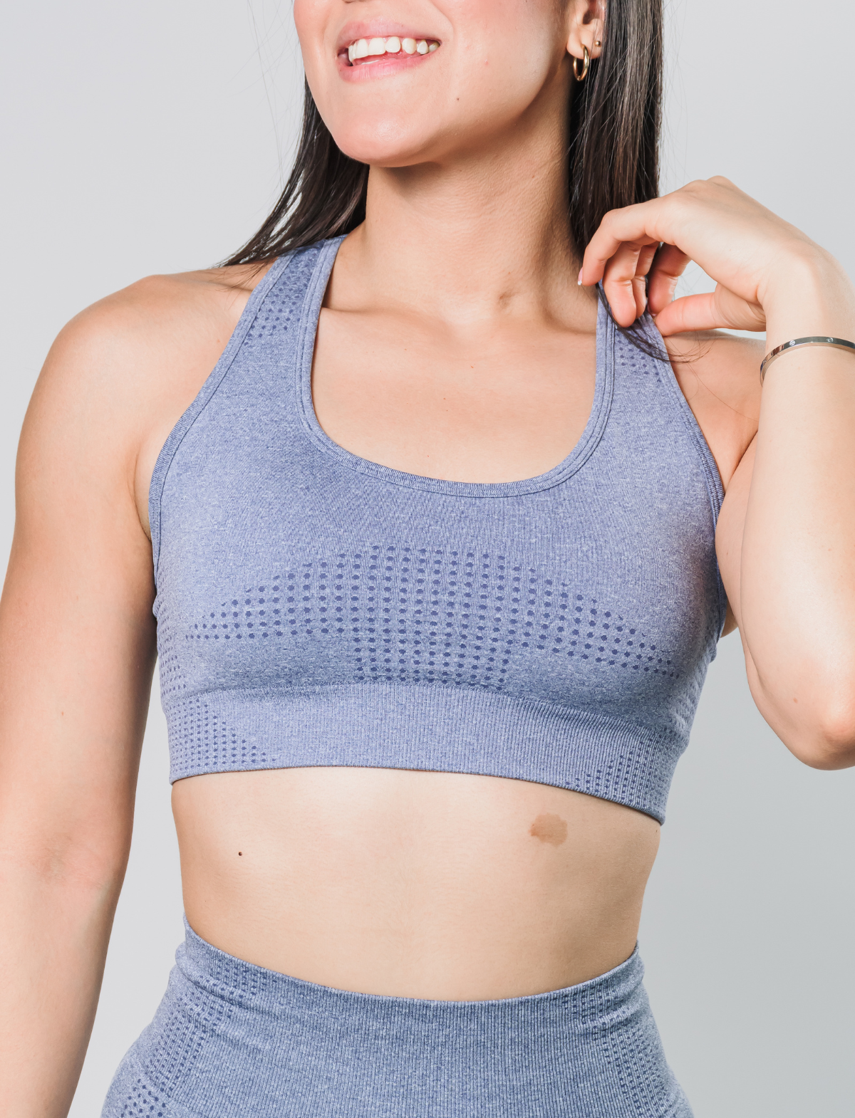 Top Fitness com Bojo Aura - Cinza