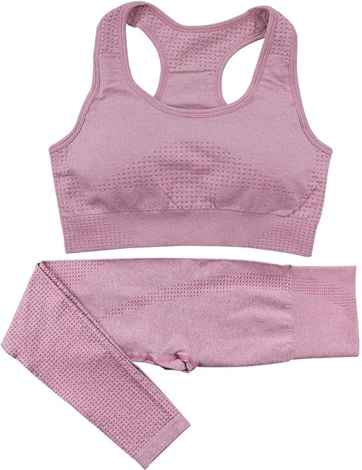 Conjunto Aura Fitness - Top + Legging - Rosa