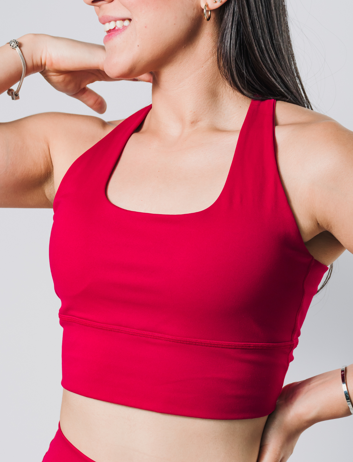 Top Feminino DynaFit Cereja