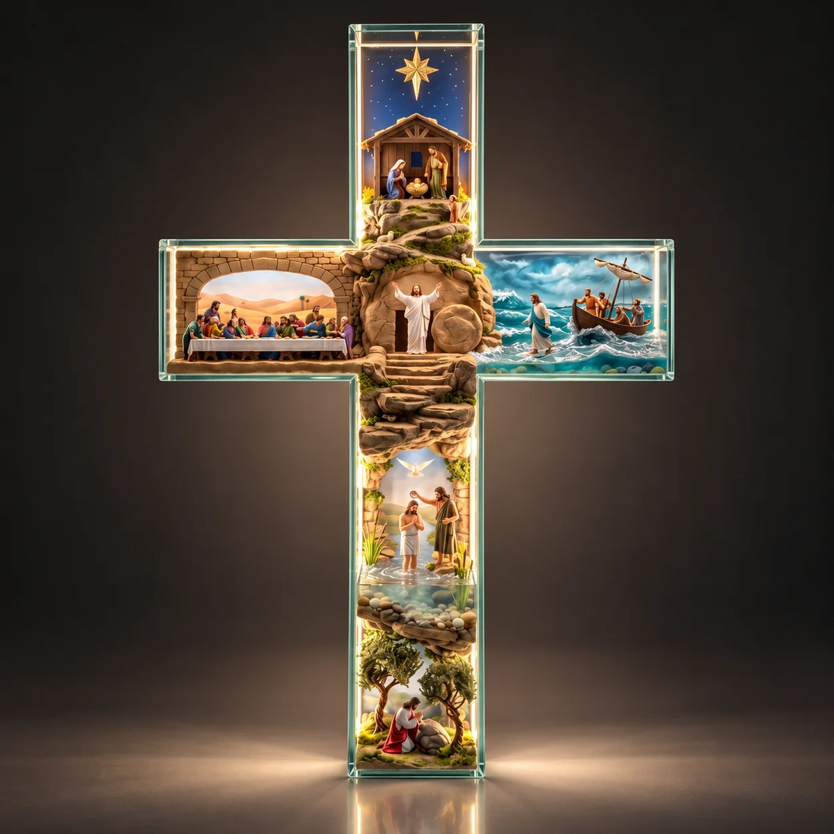 Cruz Iluminada História de Jesus – 6 Cenas